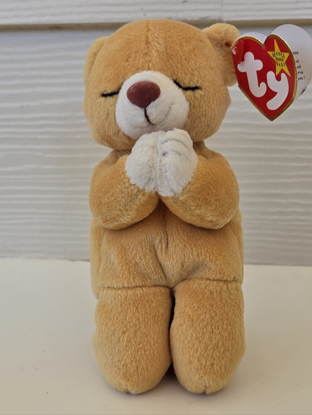 TY Beanie Baby named HOPE The Praying Bear  NWT
